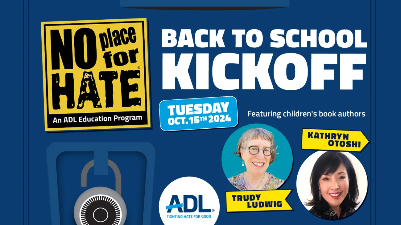No Place For Hate Back to School Kickoff Graphic